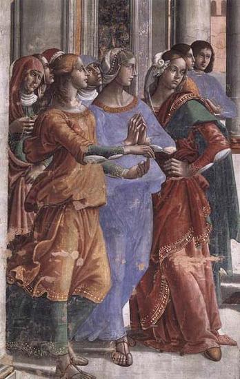 GHIRLANDAIO, Domenico Detail of Presentation of the Virgin at the Temple oil painting picture